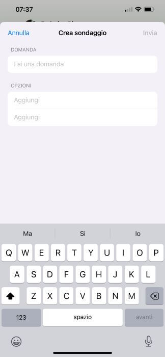 Crea Sondaggio Whatsapp Iphone