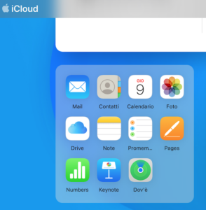 Icloud Schermata Iniziale