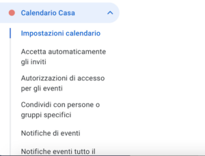 Impostazioni Per I Miei Calendari Google Calendar