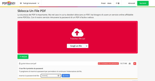 Pdf2go Sblocca Un File Pdf