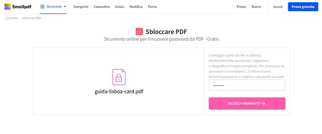 Smallpdf Sbloccare Pdf