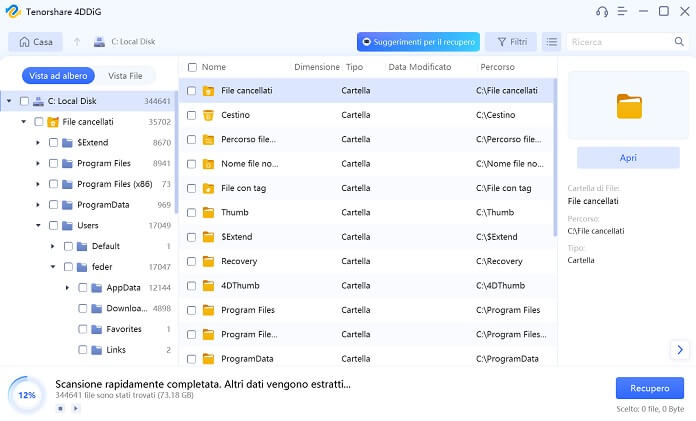 4ddig Cartella File Cancellati
