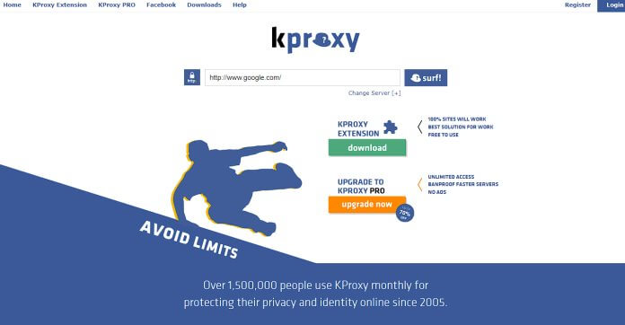 scegliere un proxy gratuito come kproxy