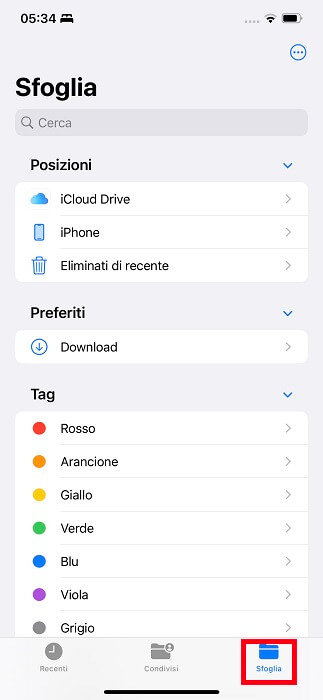 App File Sfoglia