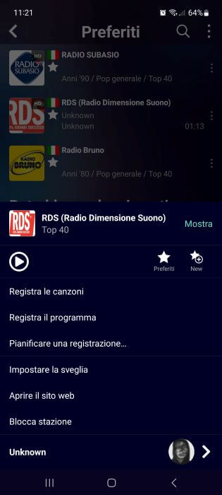 Audials Registra Canzoni