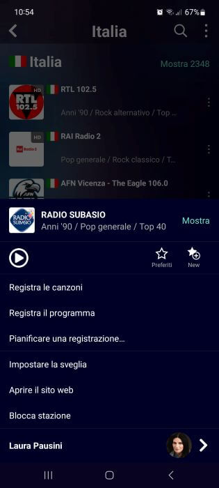 Audials Web Radio Preferiti