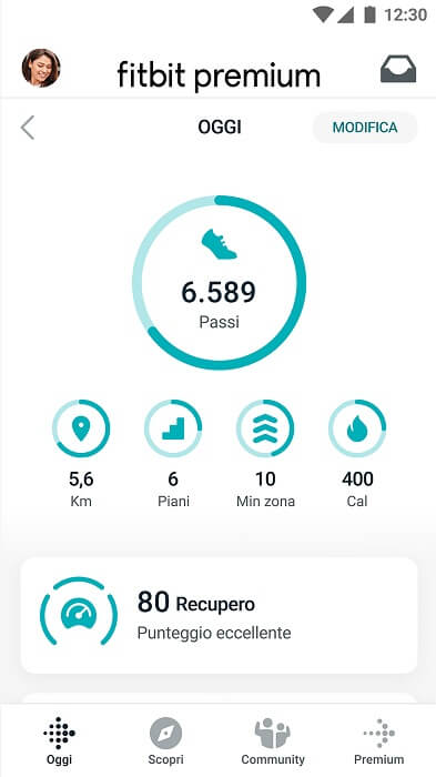 Fitbit Passi E Calorie