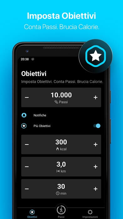 Stepsapp Obiettivi