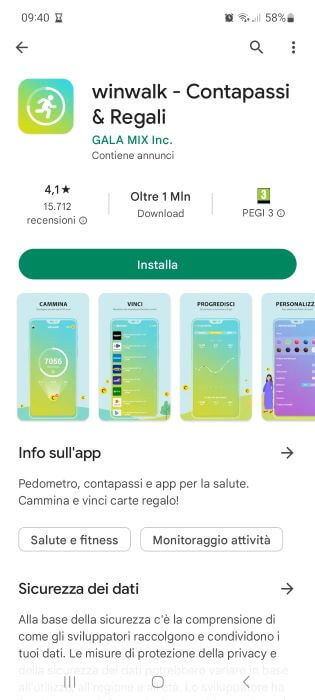 Winwalk Google Play Store