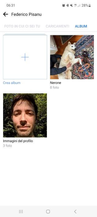 Facebook Album Telefono