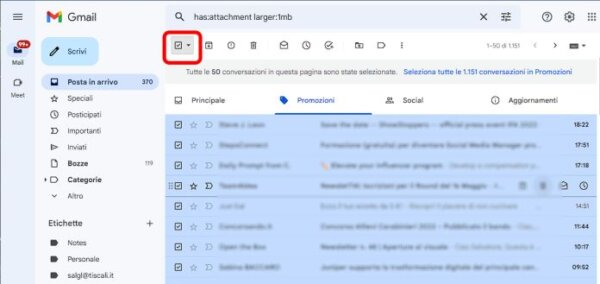 Selezione Multipla Gmail