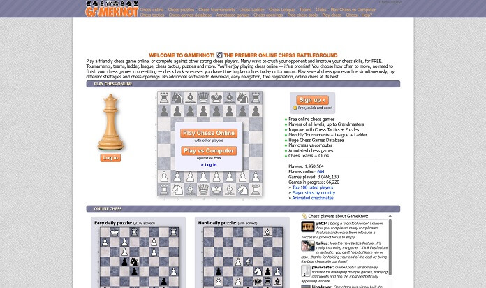 Free Chess Tools - GameKnot