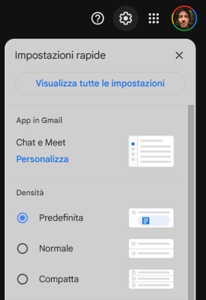 Gmail Visualizza Tutte Le Impostazioni