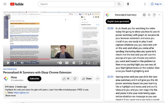 Youtube Summary