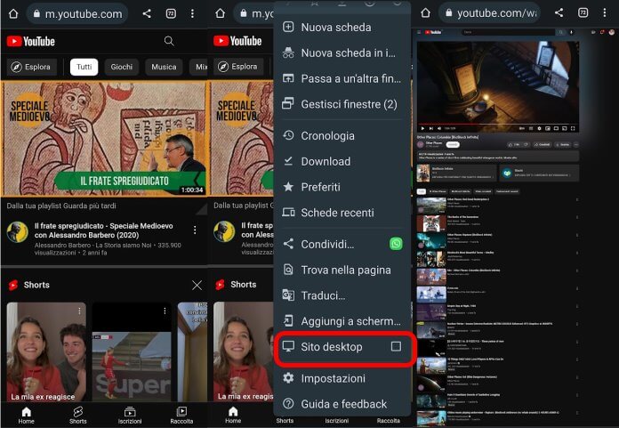 Come sentire YouTube solo audio dal browser