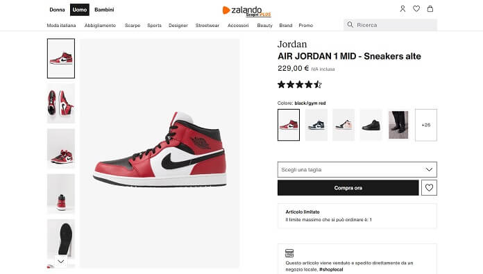 Zalando Scarpe Jordan