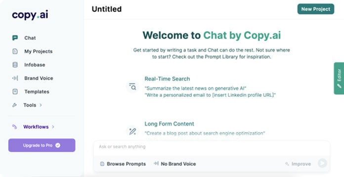 Chat By Copy Ai