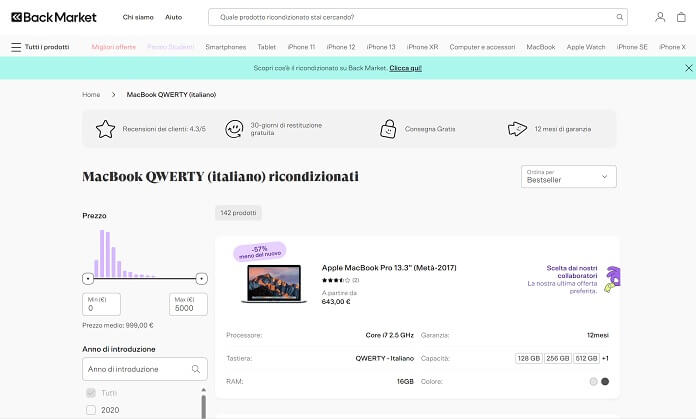 Macbook Ricondizionati Backmarket