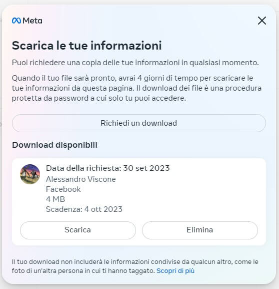 Scarica Le Informazioni File Pronto