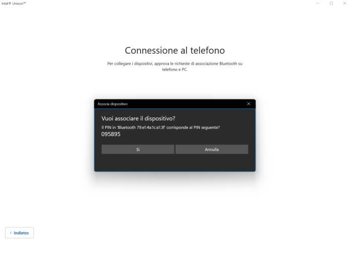 Connessione Al Telefono