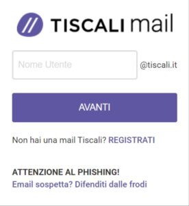 Login Tiscali Mail