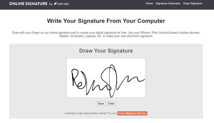 Online Signature Firma