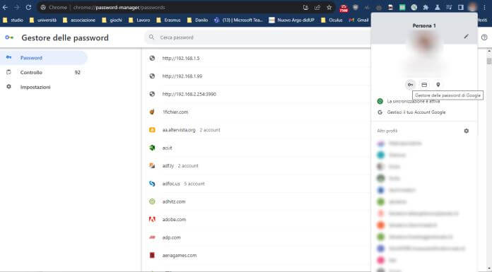 Come vedere le password salvate su Google: Chrome
