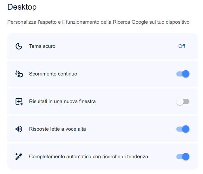 Completamento Automatico Con Ricerche Di Tendenza Pc