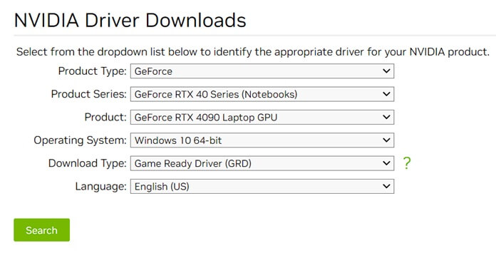 Nvidia Driver Download