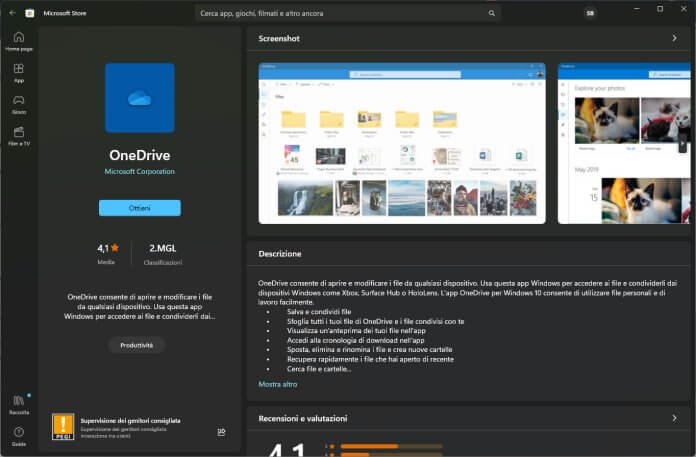 Reinstallare One Drive