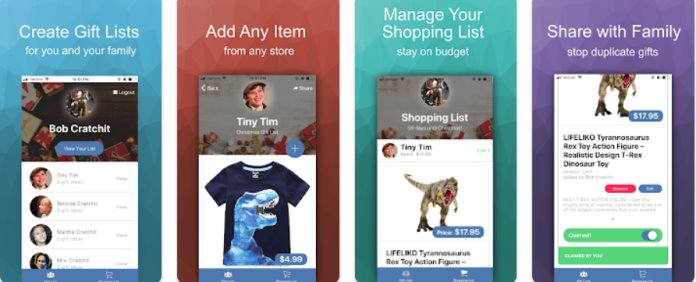 App per fare liste di regali di Natale: Christmass Gift List