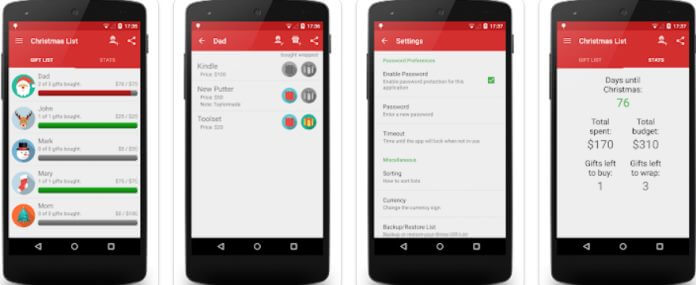Christmas List Android