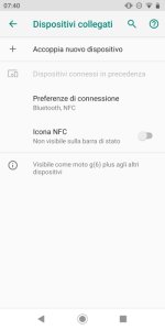 Impostazioni Android Preferenze Connessione