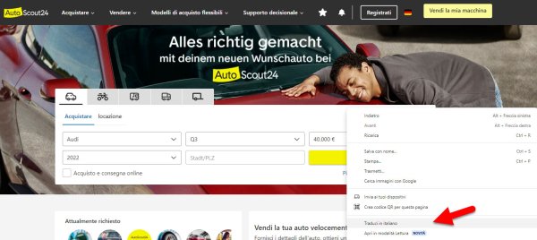 Autoscout In Italiano