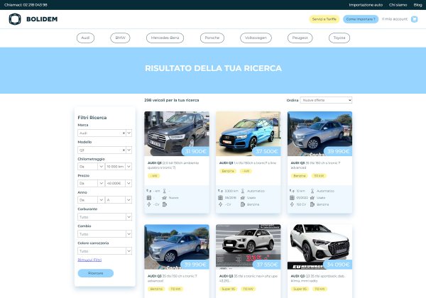 Ricerca Auto Su Bolidem