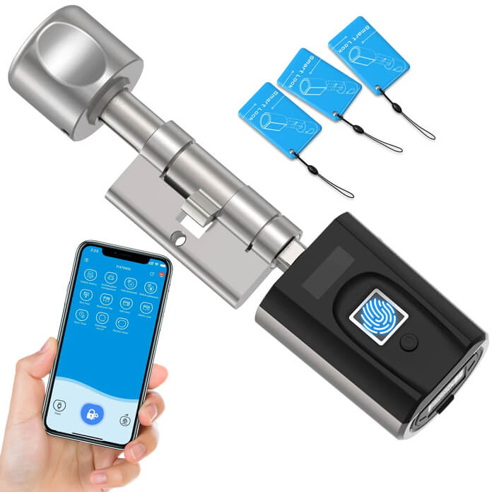 Welock Cilindro Elettronico Smart per Serratura con Impronta Digitale SECBN51
