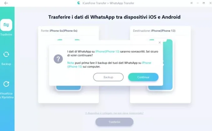 Come Passare Backup Whatsapp Da Android A Iphone