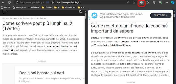 Edge Split Screen