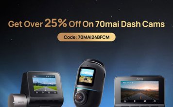 Dash cam 70mai in super sconto: -25% per il Black Friday