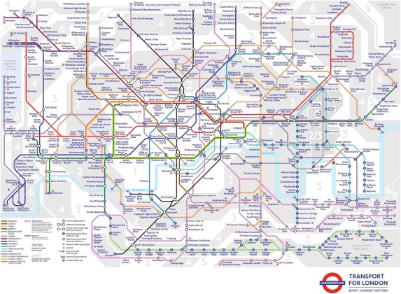 Mappa Metro Londra