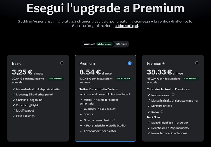 Grok Upgrade Premium