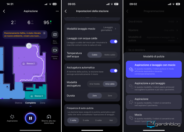 Aspirazione E Modalita Pulizia Tramite App Eureka