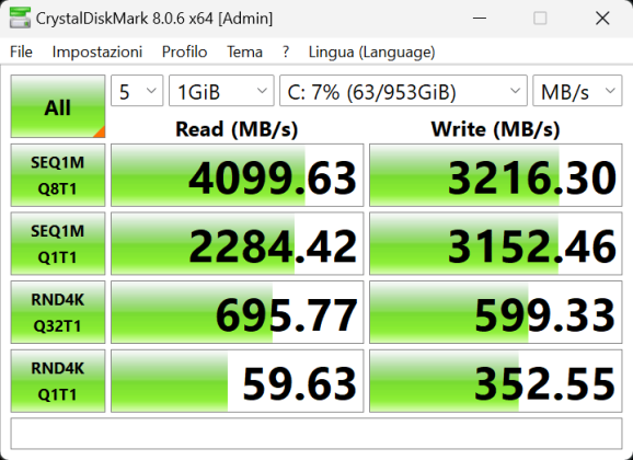 Geekom Mini IT13 2025 CRYSTALDISKMARK