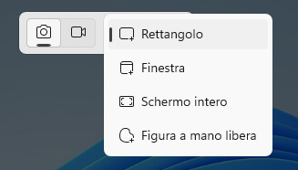Modalità Screenshot