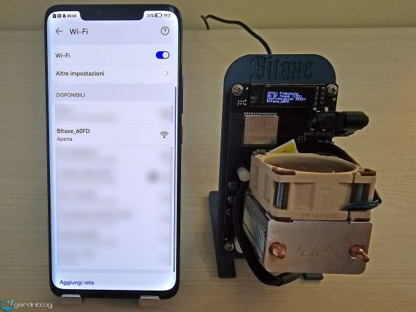 Bitaxe Gamma 601 Configurazione 2