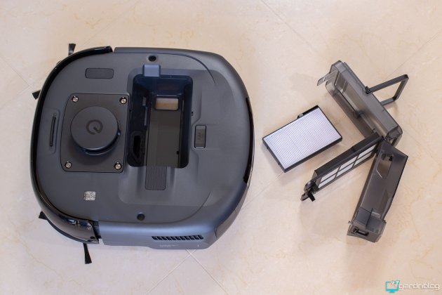 Eufy Omni E25 Serbatoio Polvere Aperto