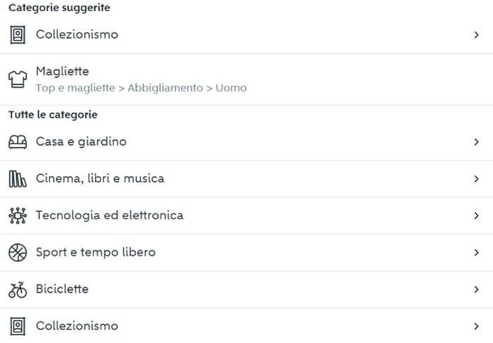 Categorie Suggerite