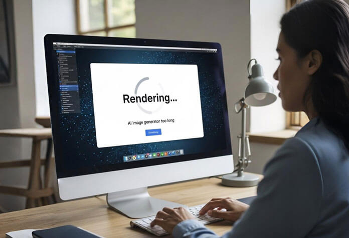 Generatore Ai Immagini Rendering Lento