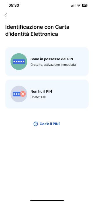Identificazione Carta Identita Elettronica Posteid