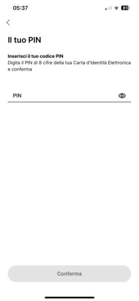 Inserisci Il Tuo Codice Pin